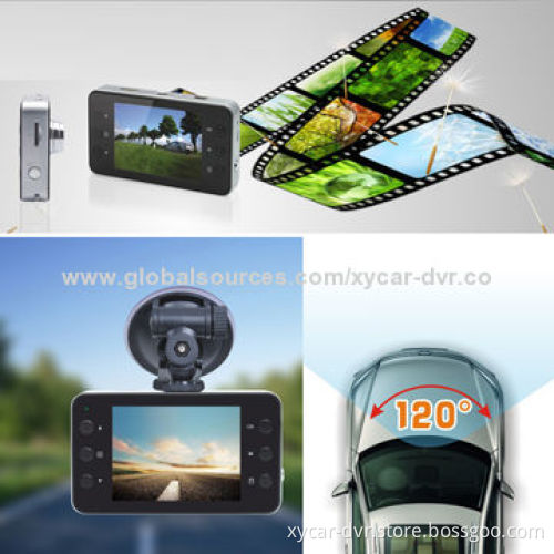 Dash Camera with 1,080P Resolution, 2.7-inch TFT Display,5.0 Megapixel with HD Wide-angle 120 Degree